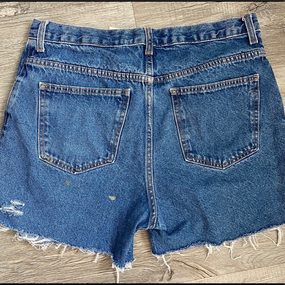 Vintage Hand Distressed Jean Shorts - Picture 3 of 4